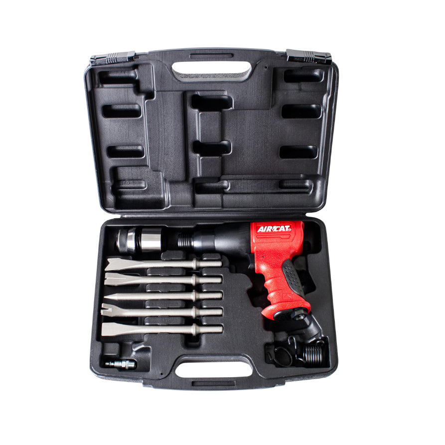 AIRCAT 5100-A .401 Shank Composite Medium Stroke Air Hammer Kit - 3,000 BPM