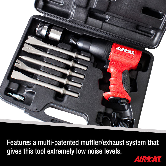 AIRCAT 5100-A .401 Shank Composite Medium Stroke Air Hammer Kit - 3,000 BPM