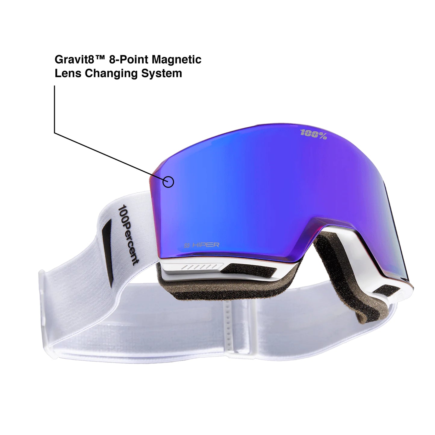 NORG HiPER Goggle Black/Red - Mirror Red Lens