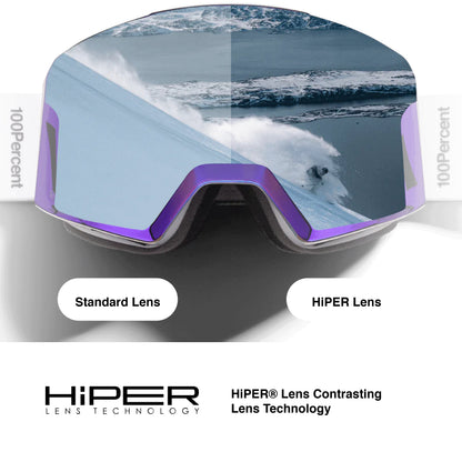 NORG HiPER Goggle Static - Mirror Silver Lens