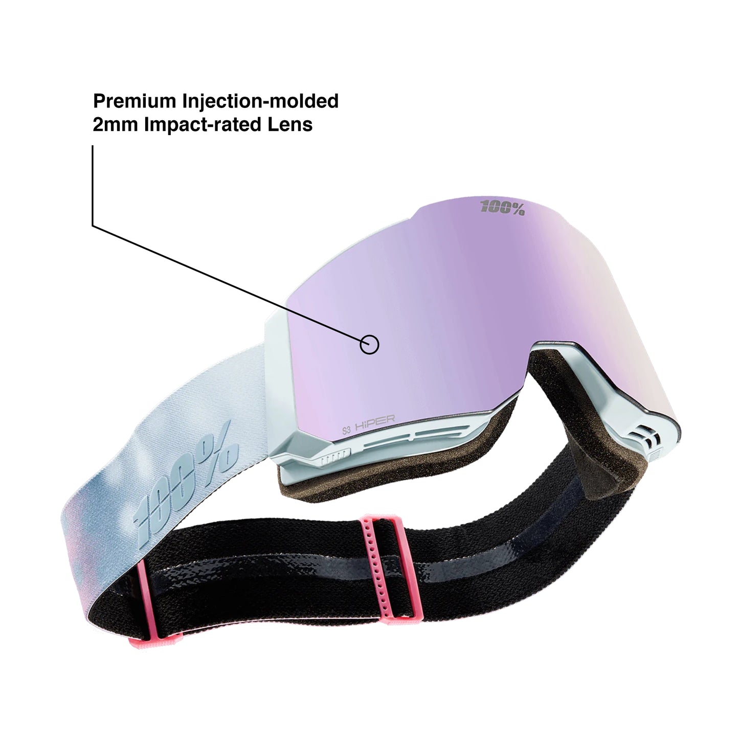 SNOWCRAFT HiPER Goggle Black/Silver - Mirror Silver Lens