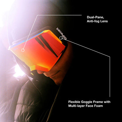 OKAN HiPER Goggle Nation - Mirror Blue Flash Lens