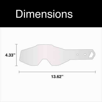 1 100% Laminated Tear-Offs - Racecraft, Accuri, Strata Compatible (2 x 7 Pack)