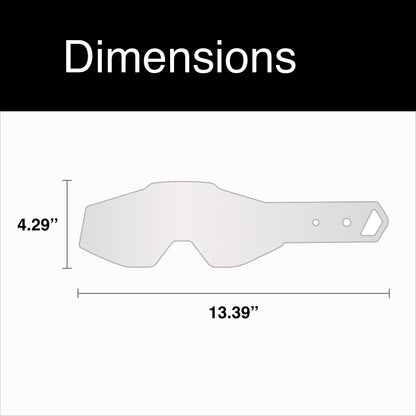 100% Standard Tear Offs 20 Pack - RC2/AC2/ST2 Compatible (2 x 7 Pack)