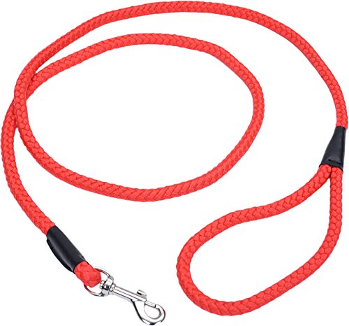 Coastal - Rope Dog Leash, Red, 1/2" x 06'