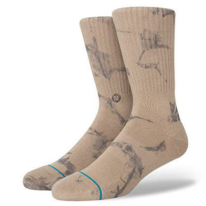 Stance Hue Crew Socks (Medium, Grey)
