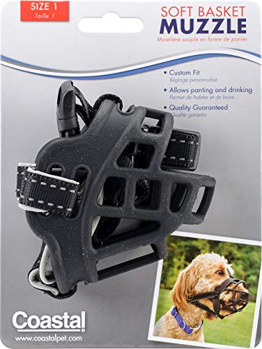 Coastal - Soft Basket Muzzle, Black, 01