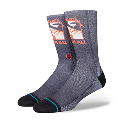 Stance Kill Em Dead Crew Socks (Medium, Black)