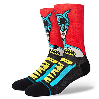 Stance Batman Comic Crew Socks (Small, Black)