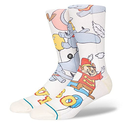Stance Dumbo By Travis Crew Socks (Small, Off White)