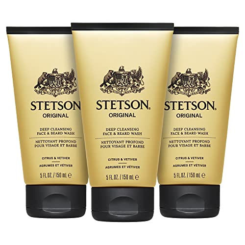 SCENT BEAUTY Stetson Original Deep Clean Face & Beard Wash 3 Pack
