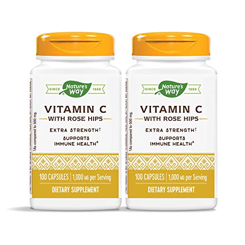 Vitamin C with Rose Hips; 1000 mg Vitamin C per Serving; 250 Capsules