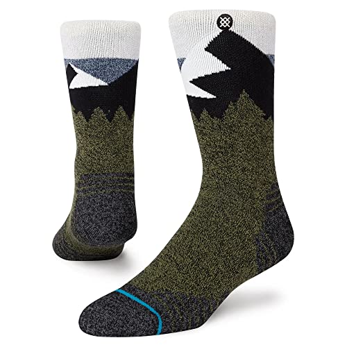 Stance Divided Crew Socks (Large, Blue)