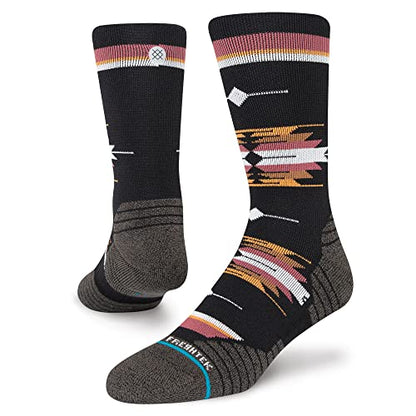 Stance Cloaked Mid Crew Socks (Medium, Washed Black)