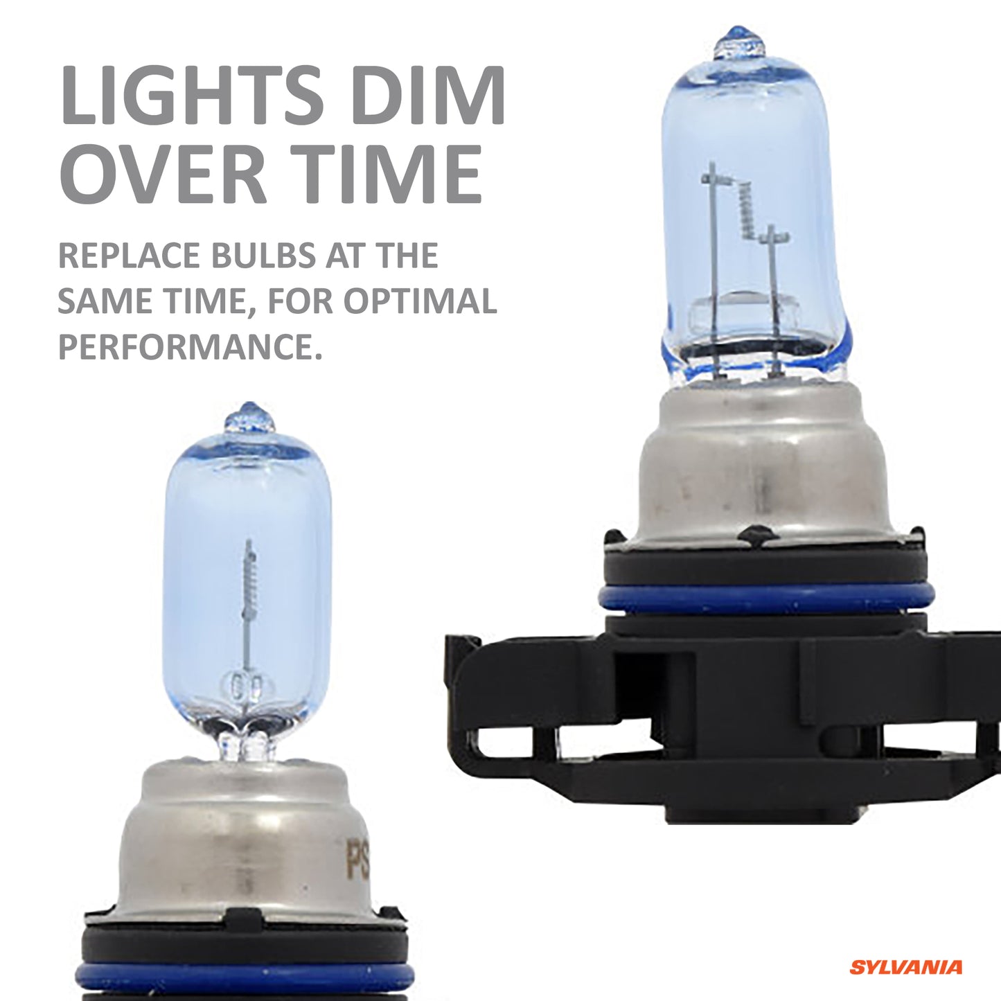 SYLVANIA - 5201 (PS19W) SilverStar zXe Fog High Performance Halogen Fog Light Bulb - Bright White Light Output, HID Attitude, Xenon Fueled Technology (Contains 2 Bulbs)