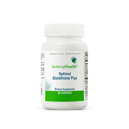 Seeking Health Optimal Glutathione Plus, 25 mg S-Acetyl-L-Glutathione with Cofactors, Immune and Detoxification Support, Liver Health, Antioxidant and Free Radical Support, Vegetarian (60 lozenges)*