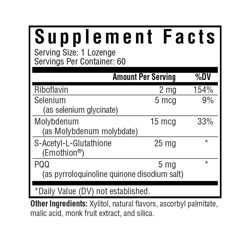 Seeking Health Optimal Glutathione Plus, 25 mg S-Acetyl-L-Glutathione with Cofactors, Immune and Detoxification Support, Liver Health, Antioxidant and Free Radical Support, Vegetarian (60 lozenges)*
