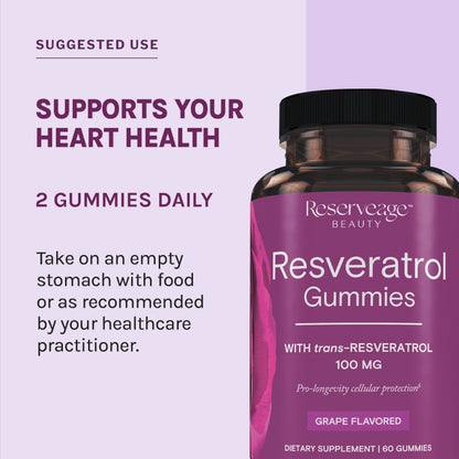 RSV RESVERATROL GUMMIES 60CT (100mg) 2PK