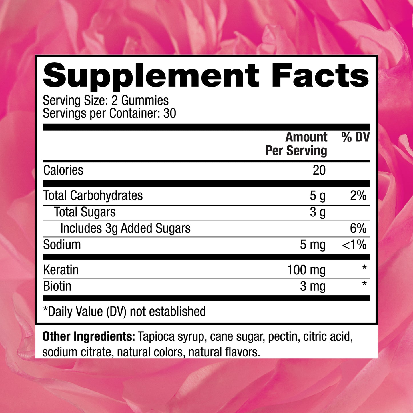 RSV KERATIN GUMMIES 60CT, 2PK