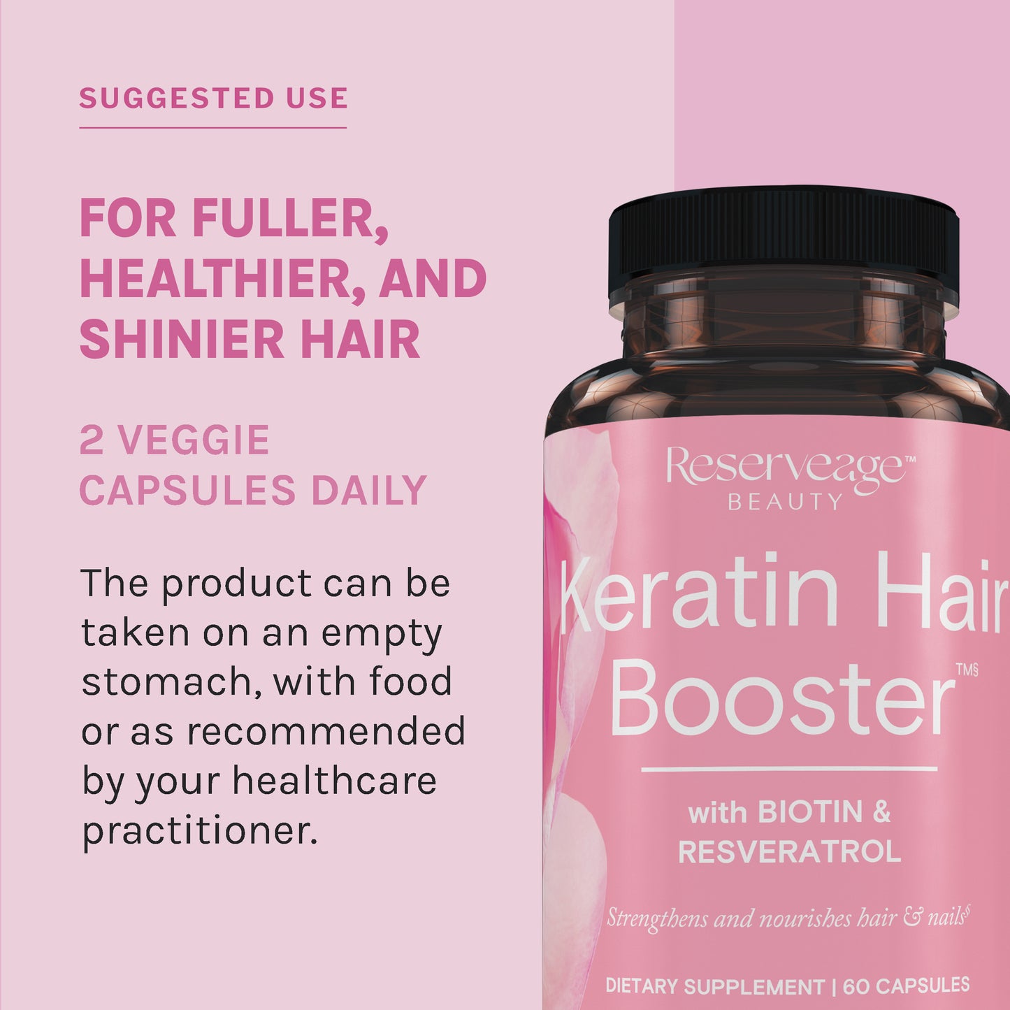 Reserveage- Collagen booster caps 60 and Keratin booster caps 60ct