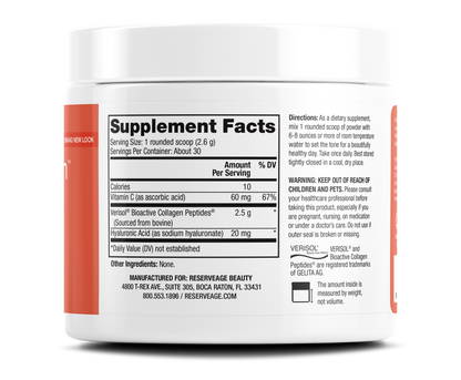 Reserveage- Resveratrol 500mg caps 60ct and Collagen replenish powder 2.75oz