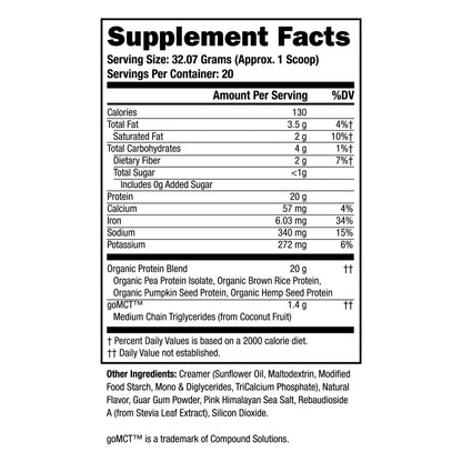 Twinlab SPORT Vegan Protein Powder, Vanilla, 22.60 Oz - 20 Servings (Pack of 2)