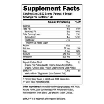 Twinlab SPORT Vegan Protein Powder, Chocolate, 24.7 Oz - 20 Servings (Pack of 2)