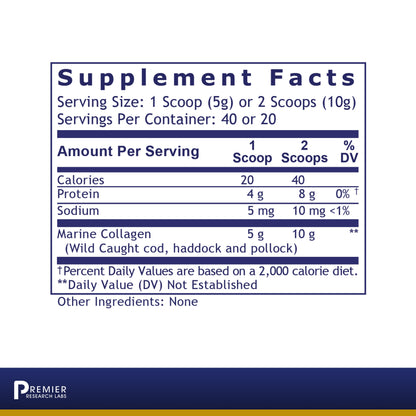 Premier Research Labs Marine Collagen, 7 oz (Powder)