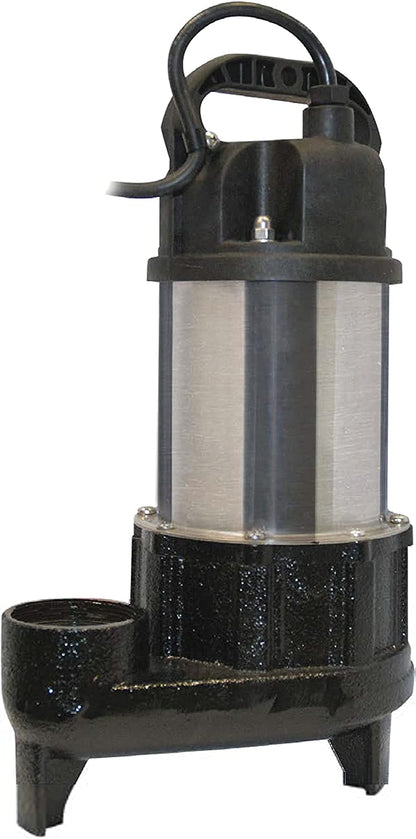 Little Giant WGFP-75 115 Volt, 4890 GPH Stainless Steel And Cast Iron Water Feature Pump with 19-Ft. Cord, Black, 566069