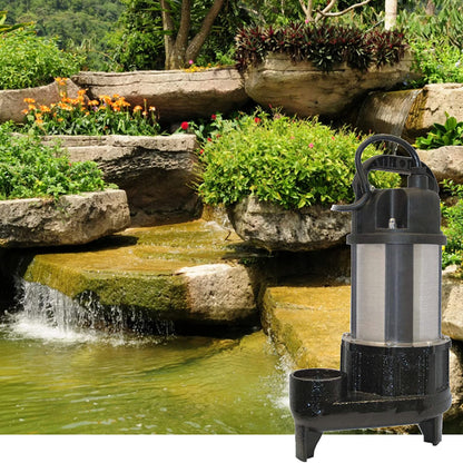 Little Giant WGFP-75 115 Volt, 4890 GPH Stainless Steel And Cast Iron Water Feature Pump with 19-Ft. Cord, Black, 566069