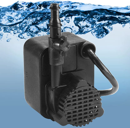 Little Giant PE-1H-PW 115 Volt, 1/125 HP, 170 GPH Epoxy Encapsulated Direct Drive Submersible Pump with 6-Feet Cord, Black, 566604