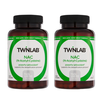 Twinlab TWL NAC (N-Acetyl-Cysteine) Caps 60 (Pack of 2)