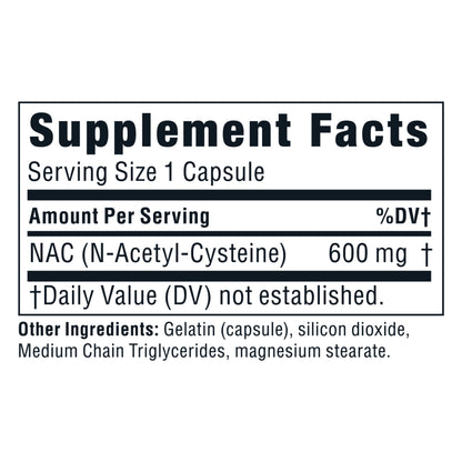 Twinlab TWL NAC (N-Acetyl-Cysteine) Caps 60 (Pack of 2)