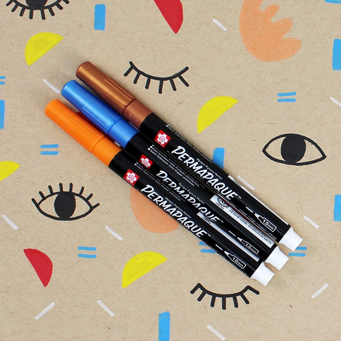 Permapaque Fine Point paint markers, Metallic 7 Count