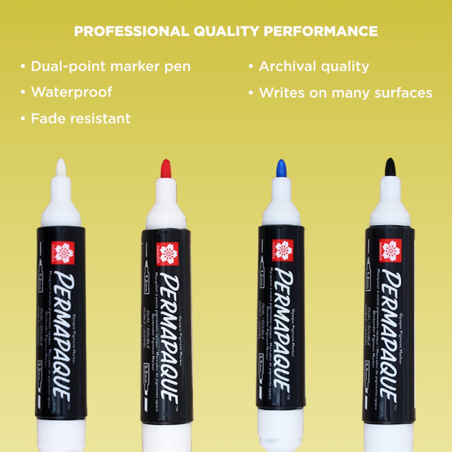 Sakura ‚ÄãPermapaque Opaque Dual Point Markers, 4 PK 58340