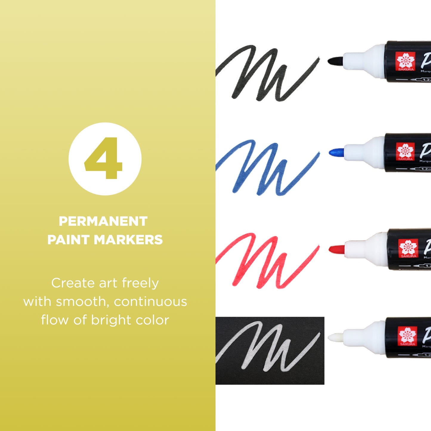 Sakura ‚ÄãPermapaque Opaque Dual Point Markers, 4 PK 58340