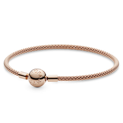 Pandora Jewelry Mesh Pandora Rose Bracelet, 8.3", With Gift Box