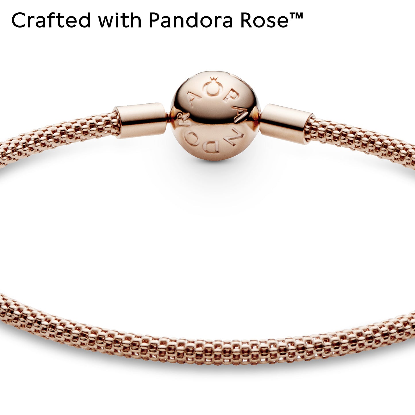 Pandora Jewelry Mesh Pandora Rose Bracelet, 8.3", With Gift Box