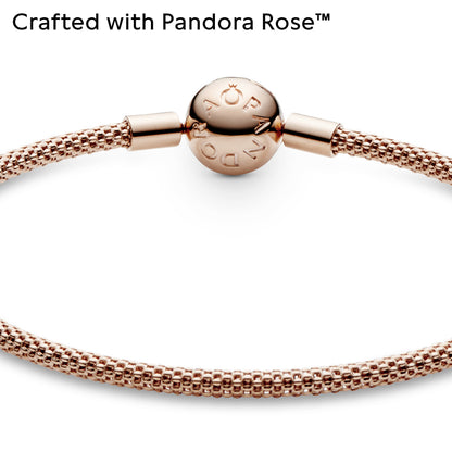 Pandora Jewelry Mesh Pandora Rose Bracelet, 8.3", With Gift Box