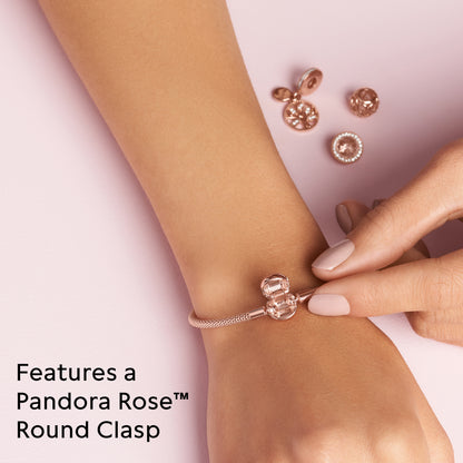 Pandora Jewelry Mesh Pandora Rose Bracelet, 8.3", With Gift Box