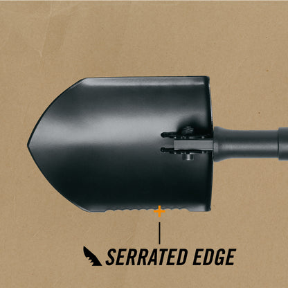 Gerber Gear 05942 E-Tool, Spade No Sheath, Black