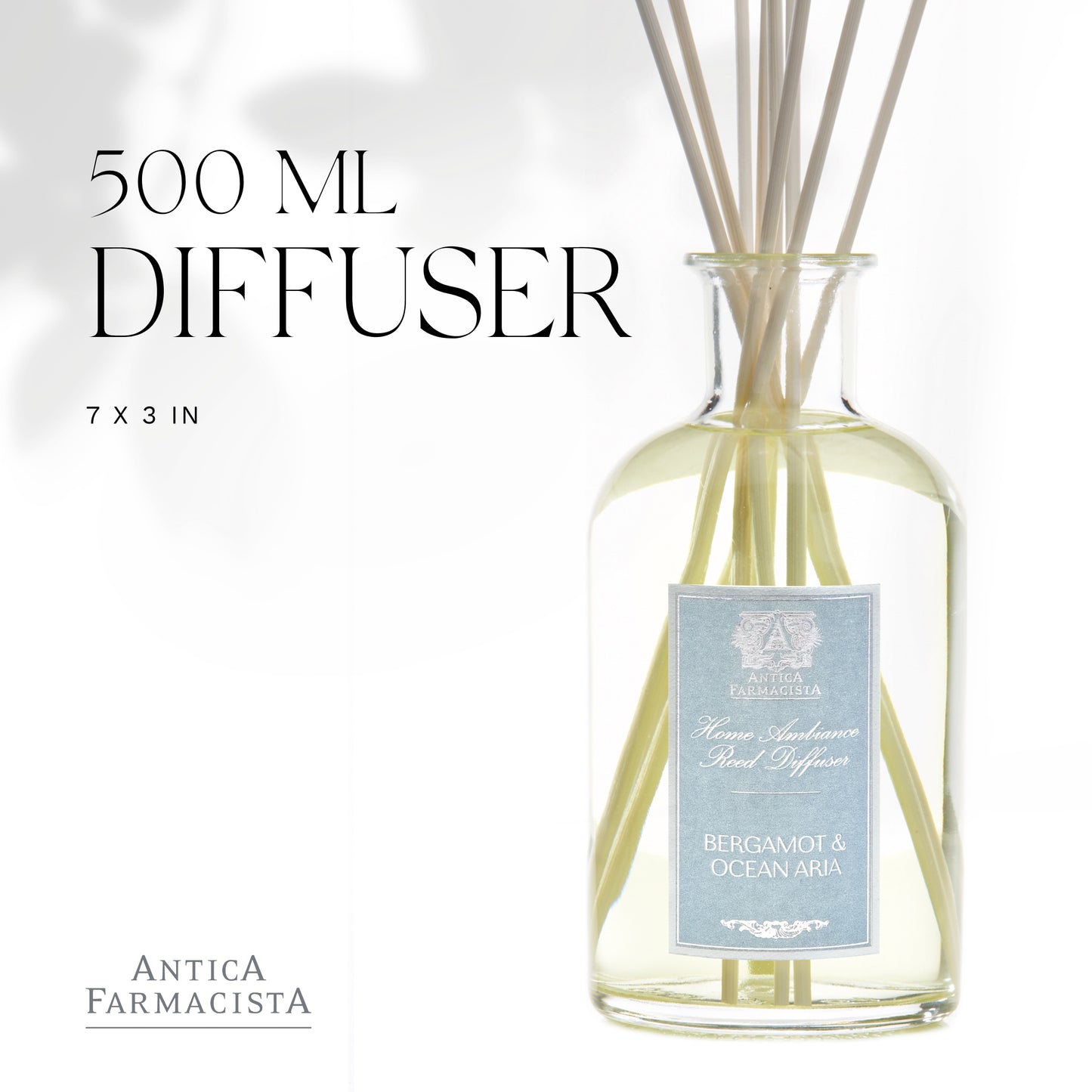 Antica Farmacista Bergamot and Ocean Aria Home Ambiance Diffuser, 16.9 Fl Oz