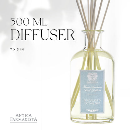 Antica Farmacista Bergamot and Ocean Aria Home Ambiance Diffuser, 16.9 Fl Oz