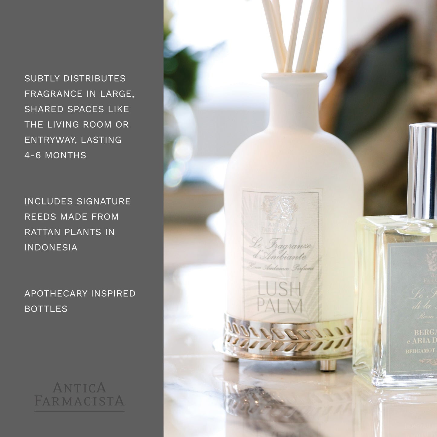 Antica Farmacista Home Ambiance Diffuser, Lush Palm, 16.9 Fl Oz