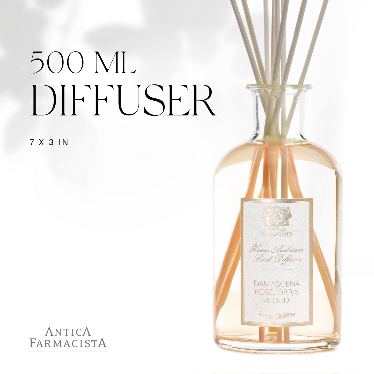 Antica Farmacista Home Ambiance Perfume, Damascena Rose, Orris and Oud, 16.9 Fl Oz