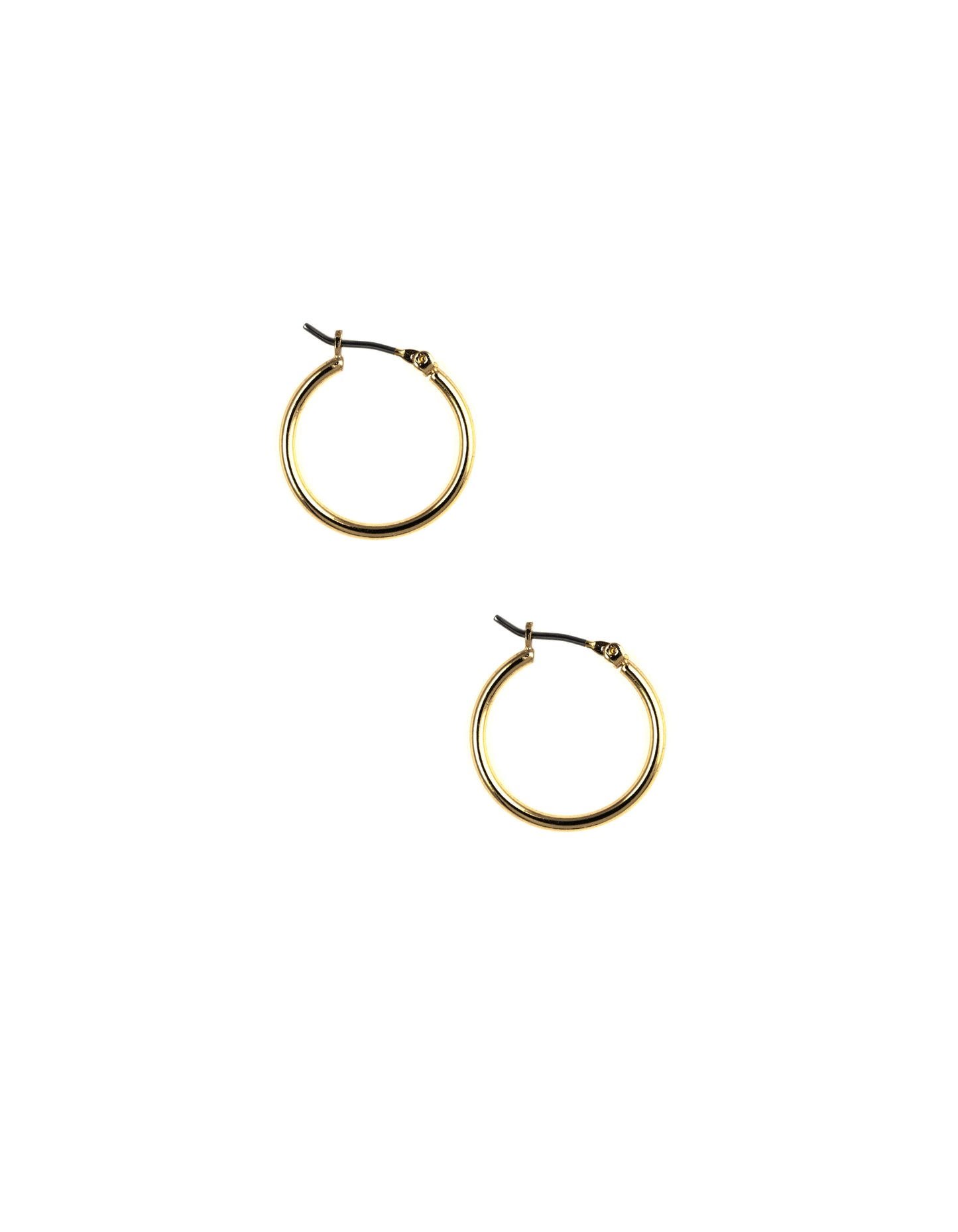 Nine West "Classics" Gold-Tone Small Click-Top Hoop Earrings