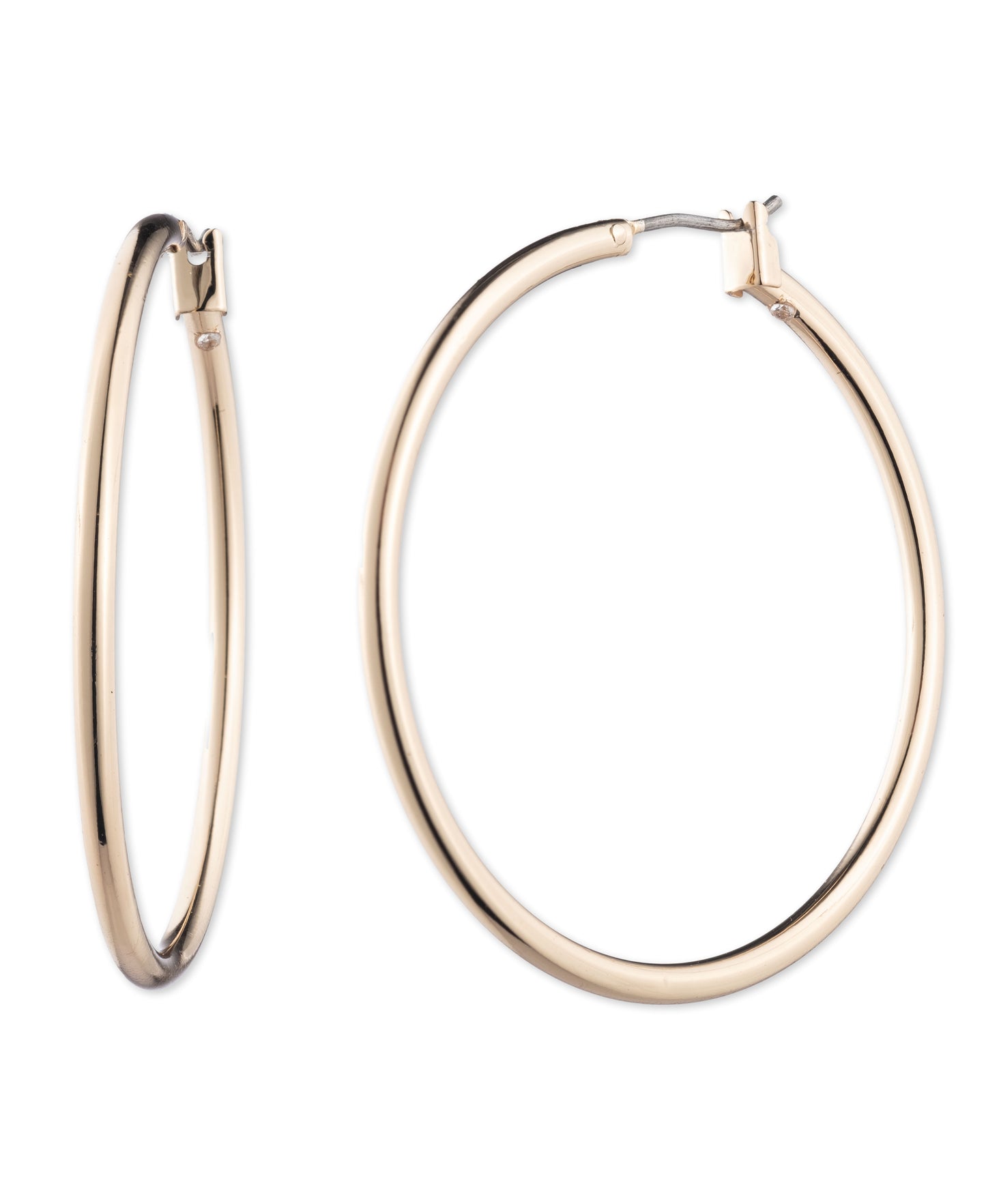 Anne Klein Classics Gold-Tone Thin Hoop Earrings