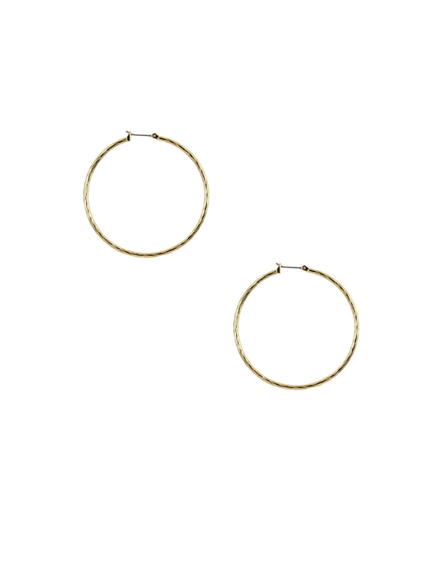 Anne Klein "Classics" Gold-Tone Drama Hoop Earrings