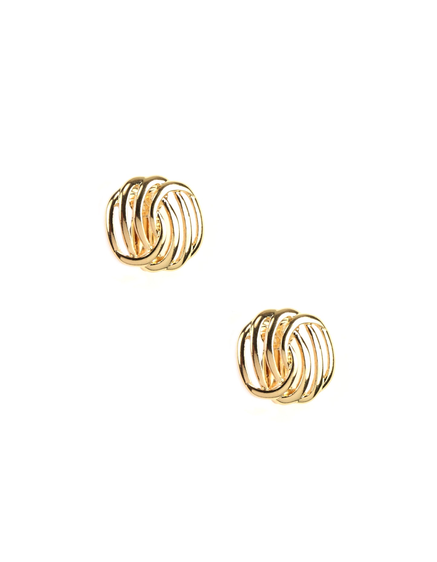 Napier Gold-Tone Twisted Clip-On Earrings