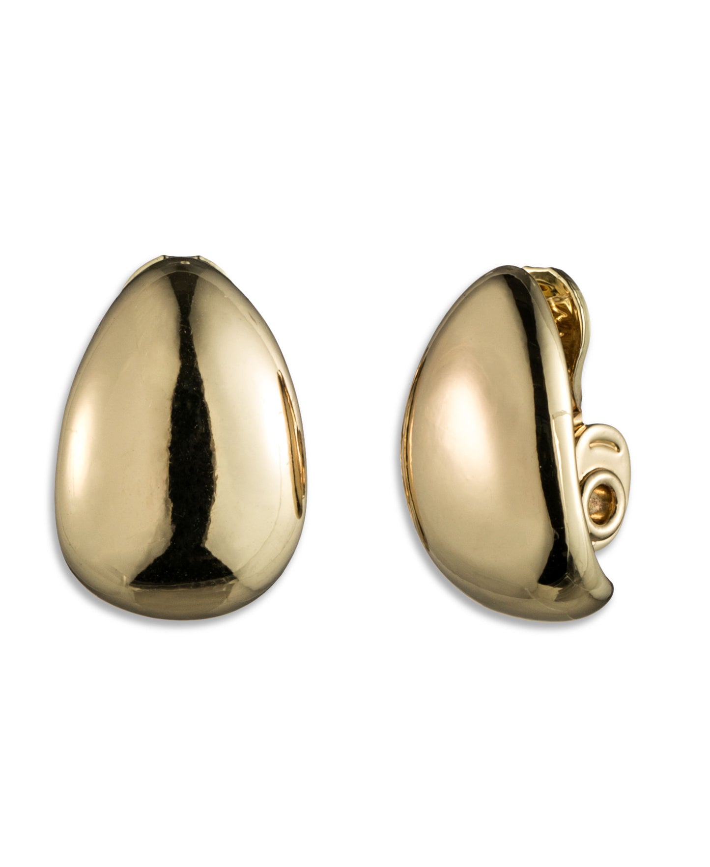 Anne Klein Goldtone Clip Top Hoop Earrings